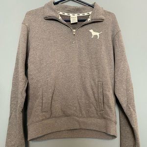 VS PINK Quarter Zip Pullover